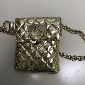 Michael Kors gold fanny pack